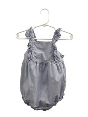 Carter’s 100% Cotton Striped Romper with Ruffles - 18 Months